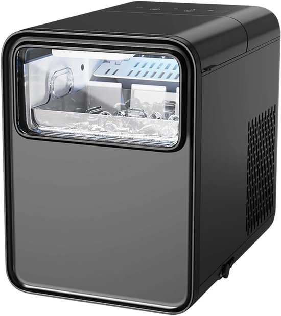 Compacte IJsblokjesmachine - Aanrecht IJsmaker - Snelle IJsblokjes - Zelfreinigende Functie - 1.5 Liter Tank