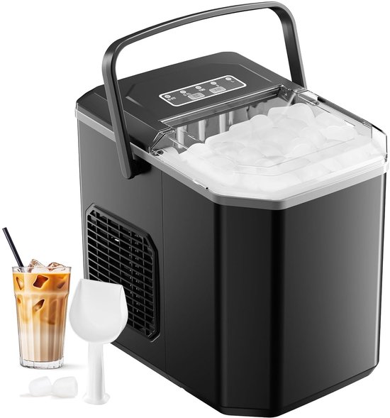 Compacte IJsblokjesmachine voor Thuis en Camping - 12 kg IJs per 24 Uur van Nuvantee