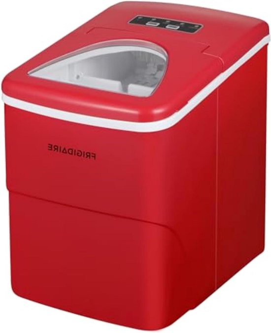 Compacte ijsmachine - IJsblokjesmaker portable - Feesten en partijen - 25 pond per dag - 23 Kwarts - Rood