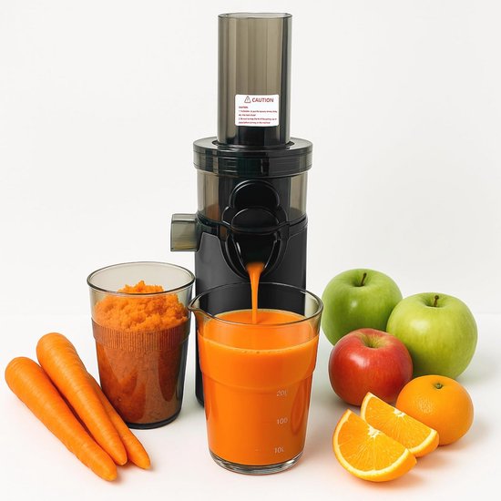 Compacte sapcentrifuge voor groenten en fruit - elektrisch, BPA-vrij, met speciaal filter voor ijs