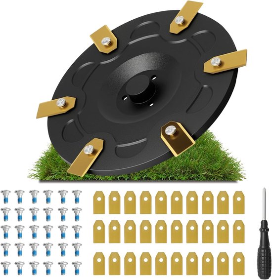 Compatibel met Segway Navimow Mähroboter i105E i108E i110N i205 AWD i208 AWD Mähroboter Tuning Messerteller voor 30x Bladen Glasvezelversterkte Messerscheibe, Grasmaaier Draaischijf