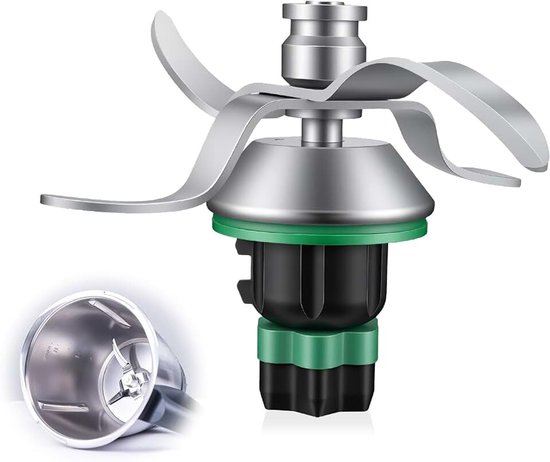 compatibel met Ther momix TM6, mengmes van roestvrij staal, reserveonderdeel voor Vorwerkrobot, accessoires voor het hakken van het mengen, kneden, vervangt origineel mes van de kookkom