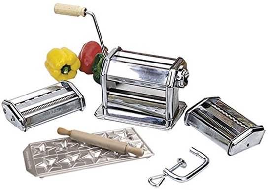 Complete pastamaker set voor authentiek Italiaanse pasta maken van Trebs