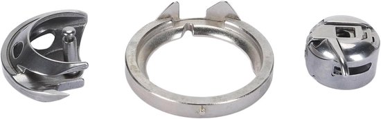 Complete Set van Naaldmachine Onderdelen: Shuttle Hook, Spoelkap en Deksel voor Diverse Modellen zoals Eversewn Maker en Bernette Naaimachines van Merkloos