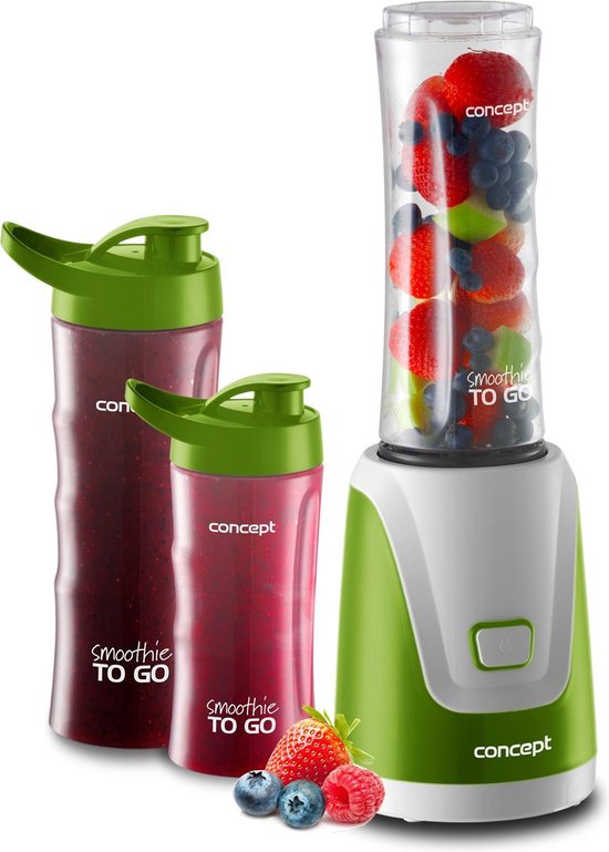 Concept SM3365 Smoothie maker 0,6 l Blender voor op aanrecht 300 W Groen, Wit van Merkloos