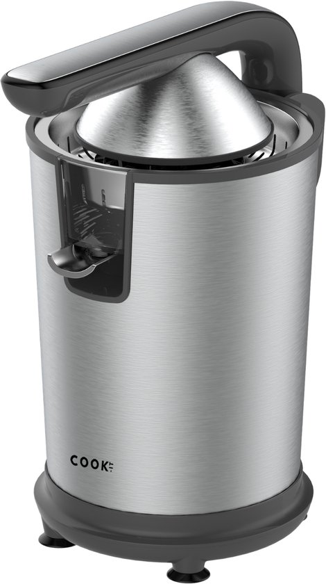 COOK-IT Citruspers Elektrisch – 160W – 2 Perskegels – Automatische Start/Stop – Met Hendel & Schenktuit – RVS van Media Evolution
