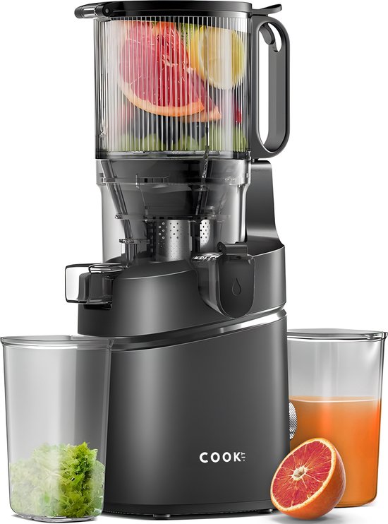 COOK-IT Slowjuicer XL - Anti Drup - Anti Oxidatie - Extra Sterk - XL Trechter van COOK-IT