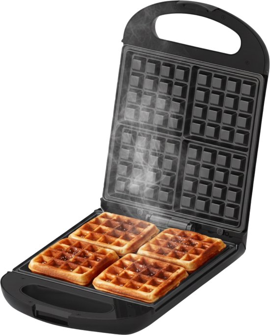 COOK-IT Wafelijzer - Waffle Maker - Vier Per Keer - Anti Aanbaklaag - 1200W van Media Evolution