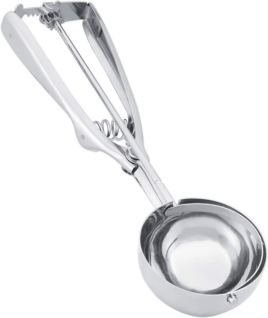 Cookie Scoop Set van 2 - RVS IJslepel voor Koekjes, IJs, Cupcakes en Gehaktballen - Perfect voor Bakken en Serveren van Merkloos