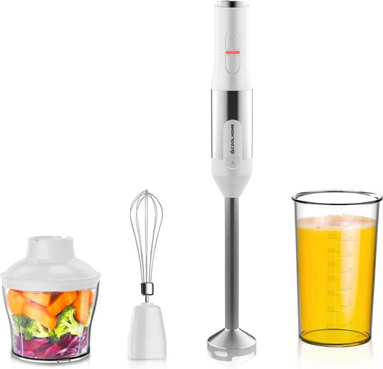 CoolHome Powerblend M2 staafmixer - 4-in-1 staafmixer Set - 1200W -Wit van CoolHome