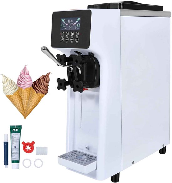 CORE Commerciële IJsmachine - Softijsmachine - Softijsmaker - Aanrecht Machine - 4 Liter - 21x58x70cm van Merkloos