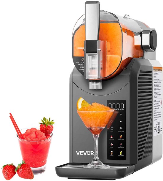 CORE Slushmachine - Slush Puppie maker - 2L Slushy Machine - Geen ijs nodig - 6 voorgeprogrammeerde programma's - 17x43x41cm van Merkloos