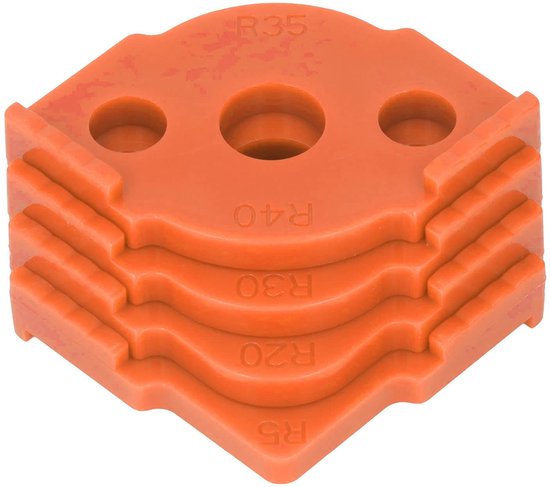 Corner Positioner, ABS Smoothly Radius Jig Router Template Easy to Use for Right Angle Photo Frame (Orange) van Akozon