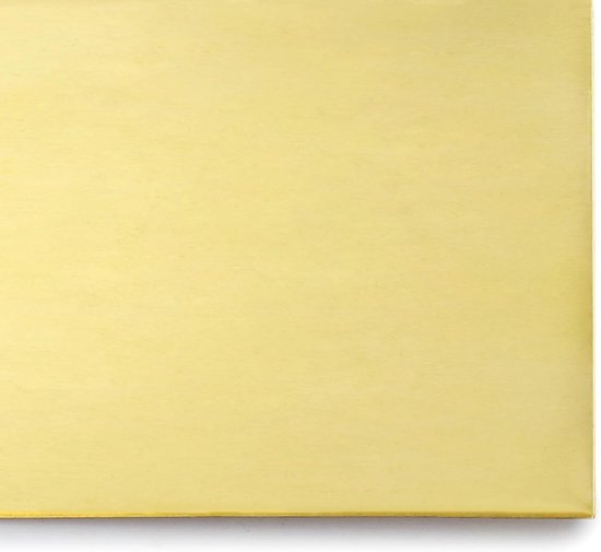 Corrosiebestendige messing plaat 0.5mm dikte, 100mm x 300mm voor diverse toepassingen