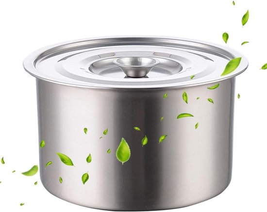 Cosensi - Roestvrijstalen bouillonpan voor pasta en soep - 22 cm - Multifunctioneel en makkelijk te reinigen - Met deksel - Grote bouillonpan met hoge temperatuur - Ideaal voor diverse gerechten van Merkloos