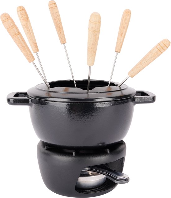 Cosy & Trendy Fondueset Fontestic Gietijzer Black - Ø 18 cm