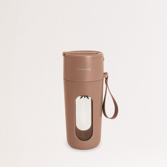 CREATE - Draadloze blenderbeker voor sporters - 400 ml - Mokka - MOI STUDIO MOVE van CREATE