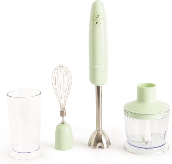CREATE - Handmixer, 1000 W, 500ml, Pastel groen - FULLMIX RETRO van CREATE