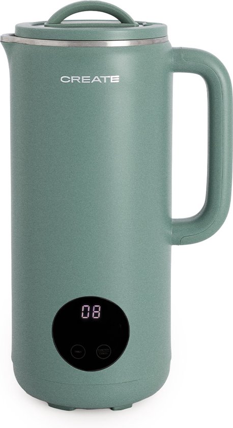 CREATE - Sojamelk maker - Multifunctionele machine - 850 ml - Soepmaker - Notenmelk maker - Timer 12 uur - Sage - VEGAN MILK MAKER STUDIO van Merkloos
