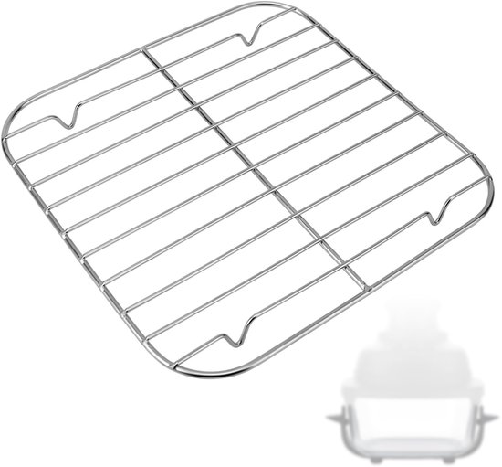 Crisper Rack - Roestvrij Stalen Accessoire voor Ninja Crispi - Geschikt voor 2.5QT en 4QT Glascontainers van Merkloos