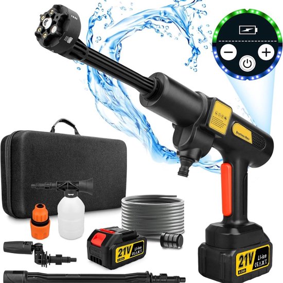 CRLYN® Hogedrukreiniger Auto - Hogedrukspuit - Terrasreiniger - Zwart van CRLYN