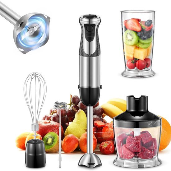 CRLYN® Staafmixer Set - Hakmolen - Groentesnijder - Soepmaker van CRLYN