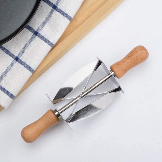 Croissant Deegroller voor Huisgebak - Multifunctionele Deegrol Cutter Accessoires van Mjee.