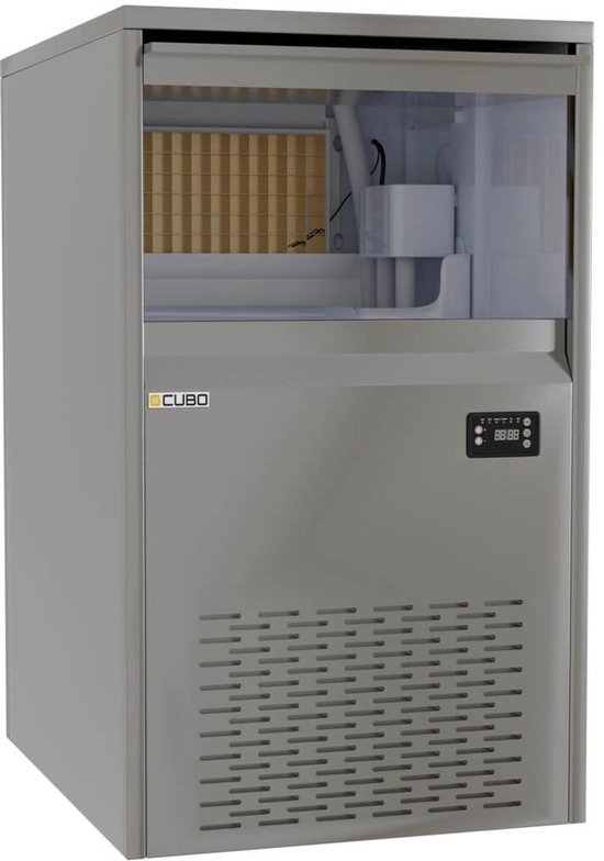 Cubo IJsblokjesmachine - 120kg output / 60kg opslag - geschikt voor onder het aanrecht - CS-IM120 van Merkloos