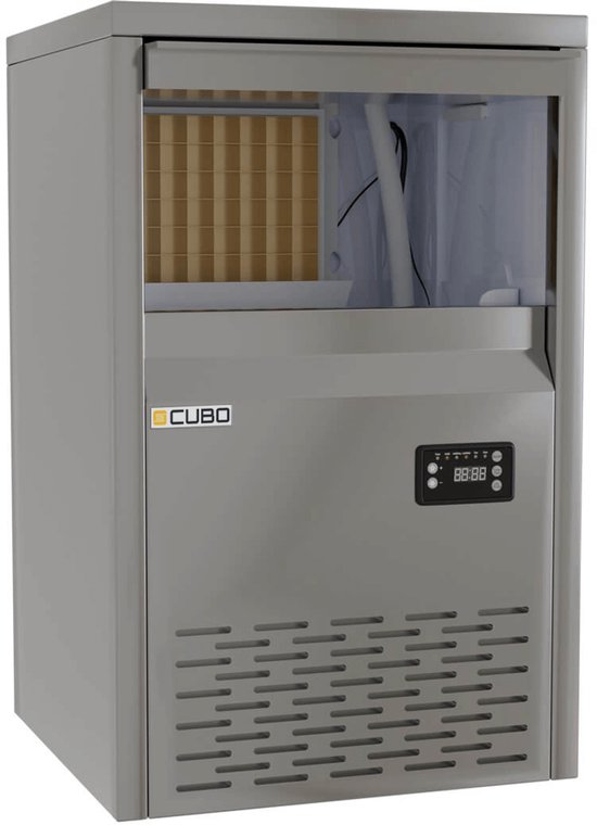 Cubo IJsblokjesmachine - 50kg output / 15kg opslag - geschikt voor onder het aanrecht - CS-IM50 van Merkloos