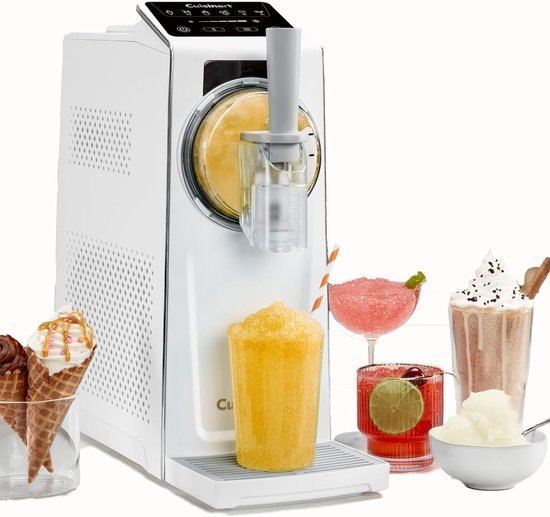 Cuisinart - 6-in-1 IJsmachine - Frost Fusion - Sorbet- en frozen yoghurtmaker - IJsmaker - Wit - 950ml van Merkloos