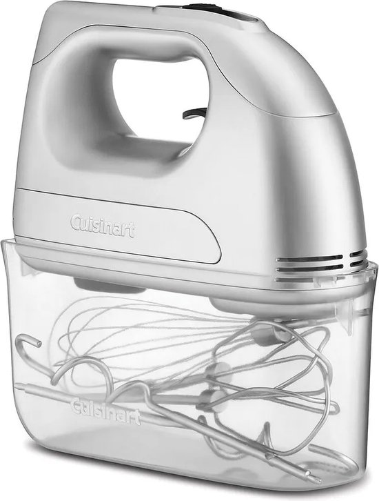 Cuisinart - Power Advantage Handmixer - Mixer met 7 snelheden - Inclusief deeghaken, klopper en garde - Zilver - RVS van Cuisinart