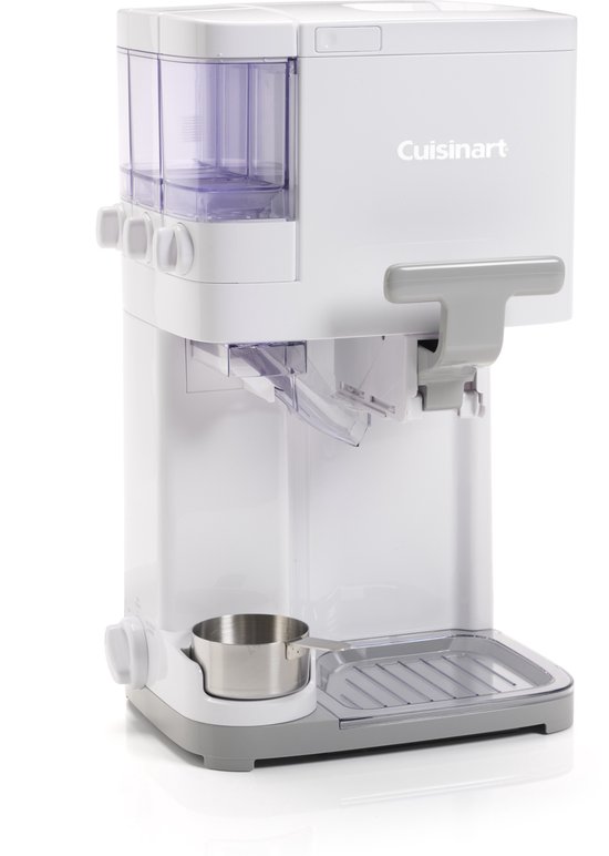 Cuisinart - Soft Serve IJsmachine - Sorbet- en frozen yoghurtmaker - IJsmaker - Wit - 6 porties - 1,42L van Merkloos