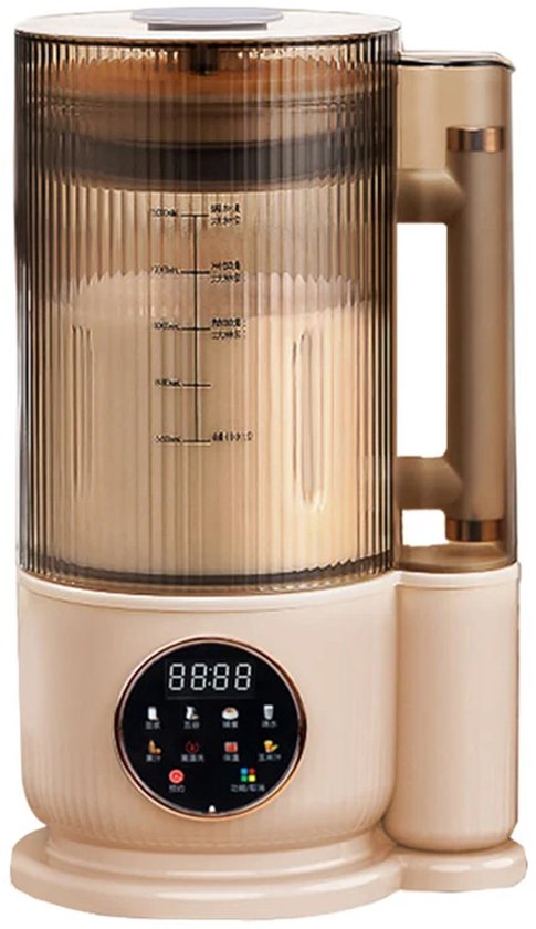 CYRO - Sojamelk Machine - Soja melk Maker - Blender - Juicer voor Groenten en Fruit - Melkmaker Plantaardige Melk - 12 Messen - 1,5L - Kaki van Merkloos