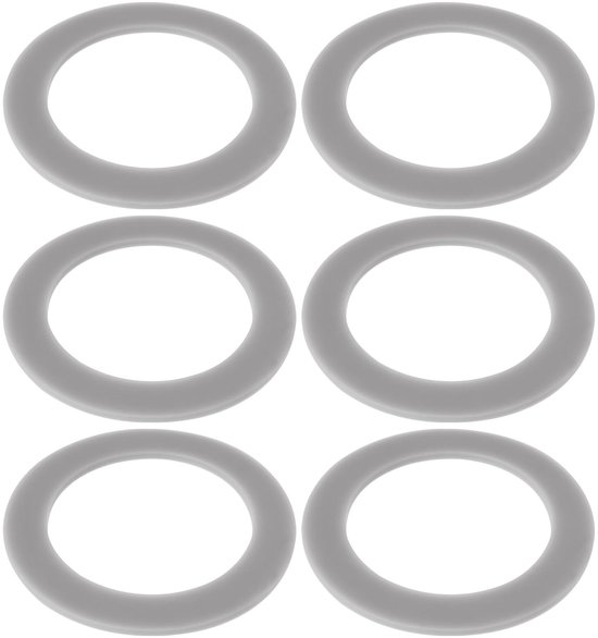 Dailygoods- Blender O-Ring Set - Siliconen Afdichting - 6 Stuks - Binnendiameter 47mm - Buitendiameter 67mm - Dikte 2mm - Afdichtring van Dailygoods