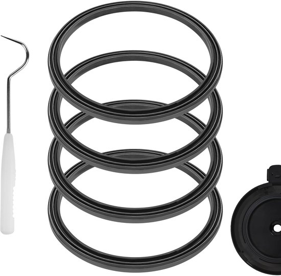 Dailygoods- Blender Onderdelen 4 Stuks - Siliconen Pakking - Deksel Afdichting - Wisselgereedschap - Compatibel met Ninja - Hittebestendig - Dekselafdichting