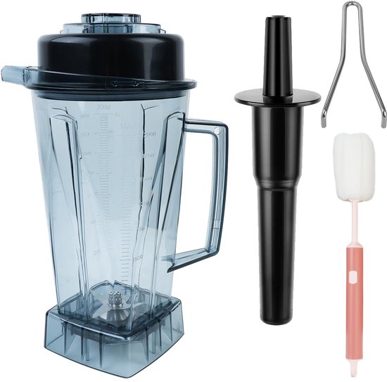 Dailygoods- Containerkan 1,9 Liter - Vervangende Kan - Duurzaam - Hoge Capaciteit - Meetmarkeringen - Compatibel met Blender - Blenderkan