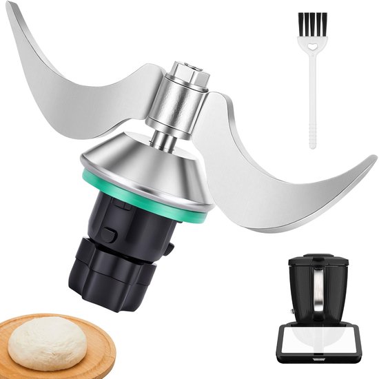Dailygoods - Dailygoody - Deegmes - Kneedaccessoire - Roestvrij staal - Snelle reiniging - Geschikt voor Thermomix TM5 TM6 TM7 - Reservemengmessen