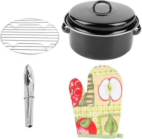 Dailygoods - Dailygoody - Draagbare grillpot - Zoete aardappelvleesgrillpot - Met deksel voor thuisgebruik - Rond aanrechtfornuis - Kookmachine - Geschikt voo