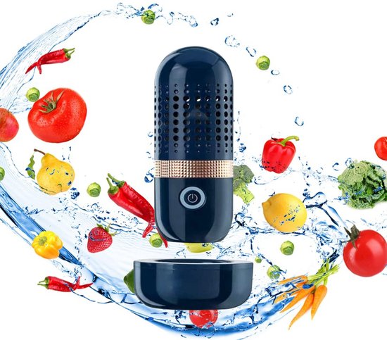 Dailygoods - Dailygoody - Fruit- en groentewasmachine - Draagbaar - USB-oplaadbaar - Verwijdert pesticiden - Handig voor fruit en groenten - Voor een gezonder