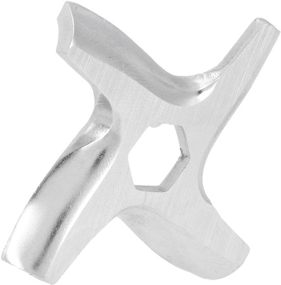 Dailygoods - Dailygoody - Vervangend Vleesmaler Mes - Roestvrijstaal Crossblade - Voor Keuken Taken - Duurzaam en Efficiënt - Perfect voor Vlees Snijden - Geschikt