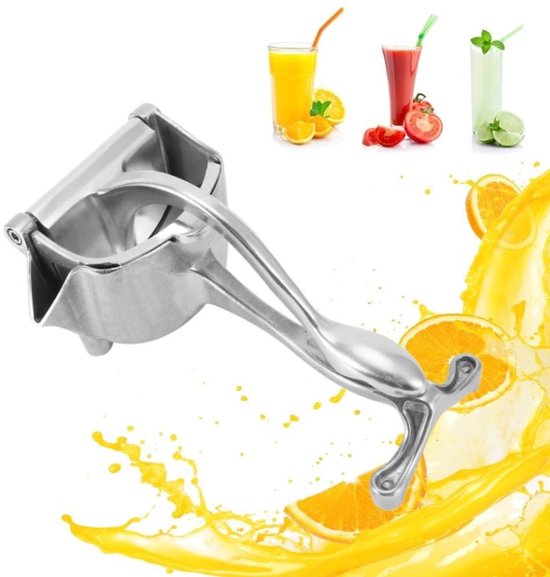 Dailygoods - Fruit Juicer - Handmatige Sapcentrifuge - Citroen Squeezer - Energiezuinig - Geschikt voor Vruchten - Zilver