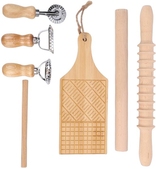 Dailygoods- Gereedschapsset voor Pasta Maken - Houten Pasta Maker