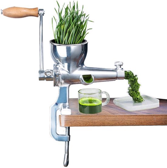 Dailygoods - Handmatige Sapcentrifuge - Tarwegraspers - Roestvrij
