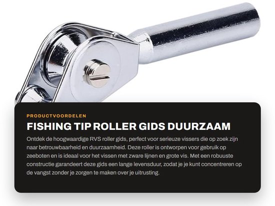Dailygoods- Hengel Tip Roller - Hengelsteun - Vissen Trolling - Accessoire voor Zeeboot - Duurzaam - Hoge kwaliteit - Visgids