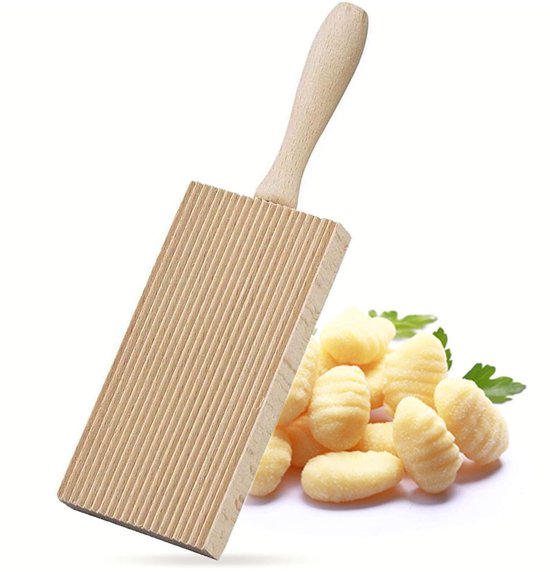 Dailygoods - Houten Gnocchi Bord - Ideaal voor Zelfgemaakte Pasta en Ravioli