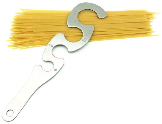 Dailygoods - Innovra - Dailygoody - Stainless Steel Spaghetti Meter - Perfecte Portiecontrole voor Pasta, 4 Maten, Duurzaam en Handig