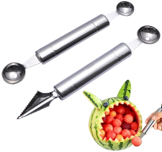 Dailygoods - Kogeluitstekerset van 2 Stuks voor Fruit en Groenten