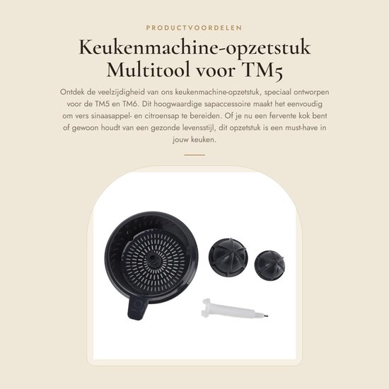 Dailygoods- Sapset Hoogwaardig Kunststof - Keukenmachine Opzetstuk - Vervangende Onderdelen - Universele Compatibiliteit - 4 Accessoires - Effectieve Scheiding - Sapcentrifuge van Dailygoods