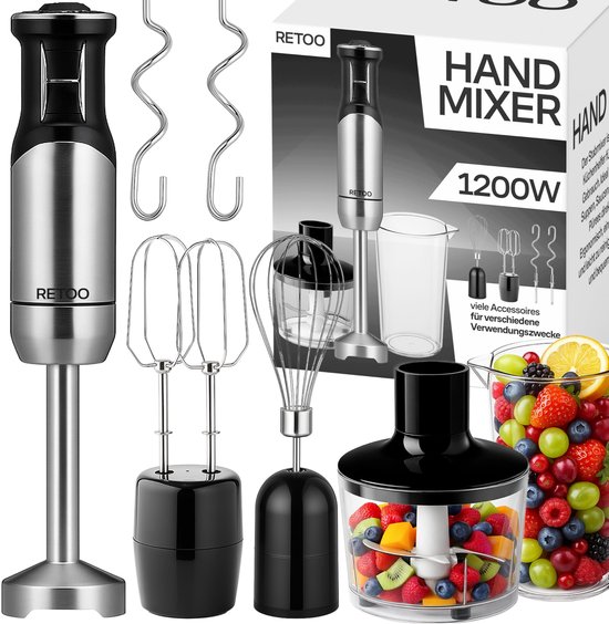 Dailygoods - Staafmixerset met Turbo-functie en 1500W Vermogen