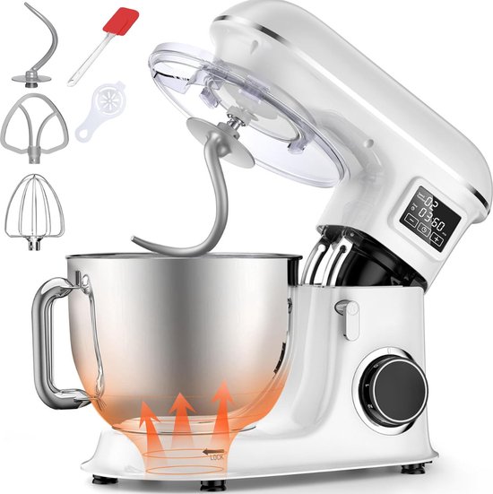 DailySupplies® Keukenrobot - Keukenmixer - Deegmachine Zwaar Deeg - Wit van Merkloos